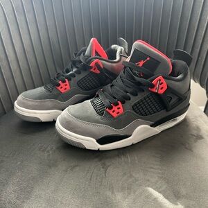 Youth Size 4.5 - Nike Air Jordan 4 Retro Infrared (GS) Youth shoes 408452-061